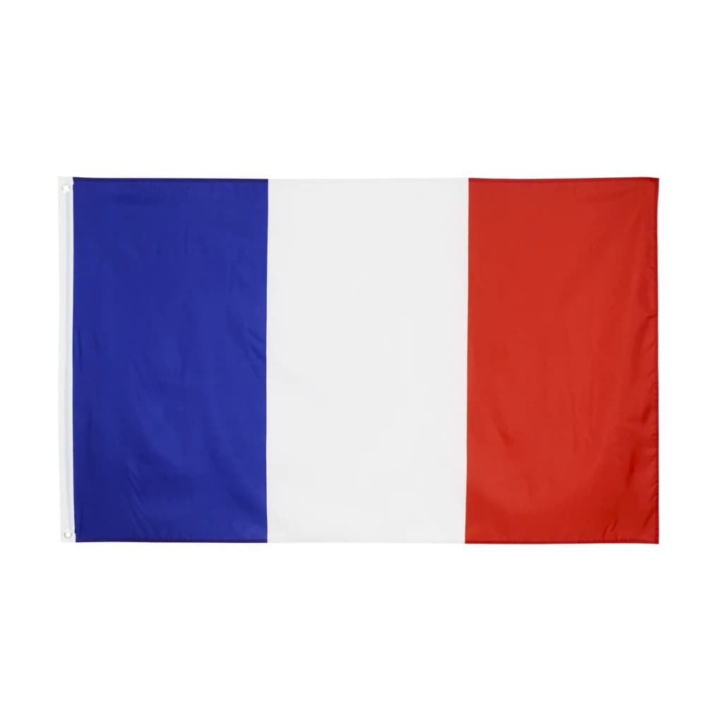 Drapeau de la France 90x150cm Polyester bleu blanc rouge fra fr français bannière suspendue décorati