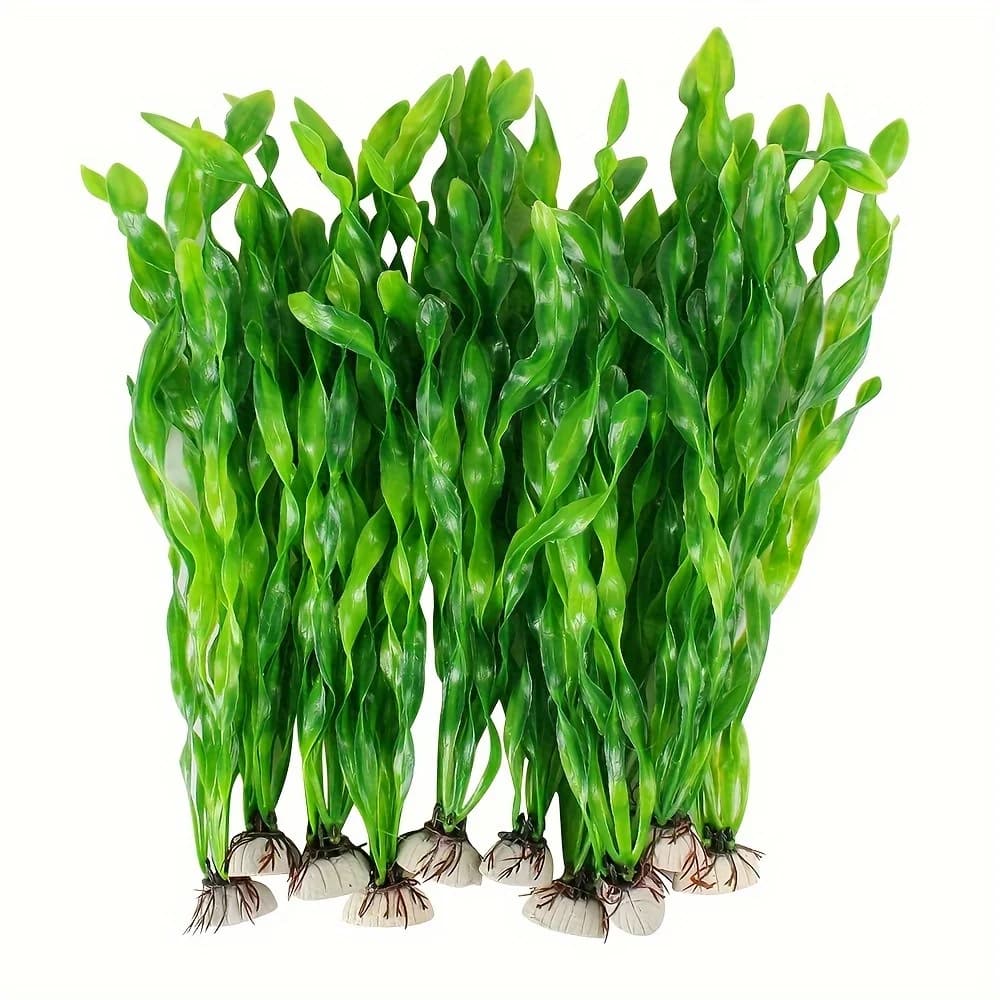 Plantes artificielles d'eau d'algues de 10 pièces pour l'aquarium, décorations de plantes d'aquarium