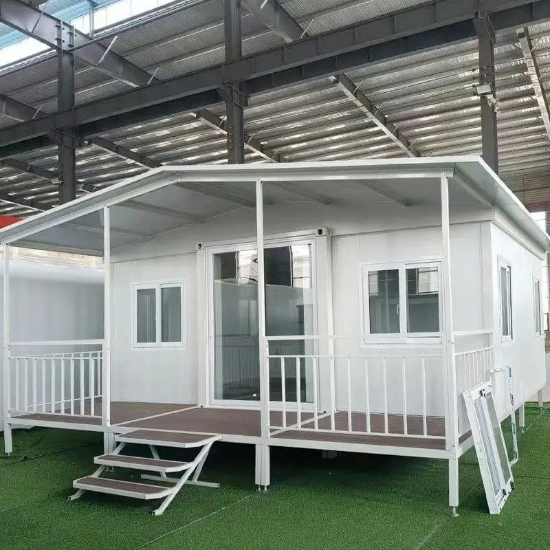 Maison de conteneur à Double aile, mobile, pliable, préfabriquée, conteneur de maison, maison de con