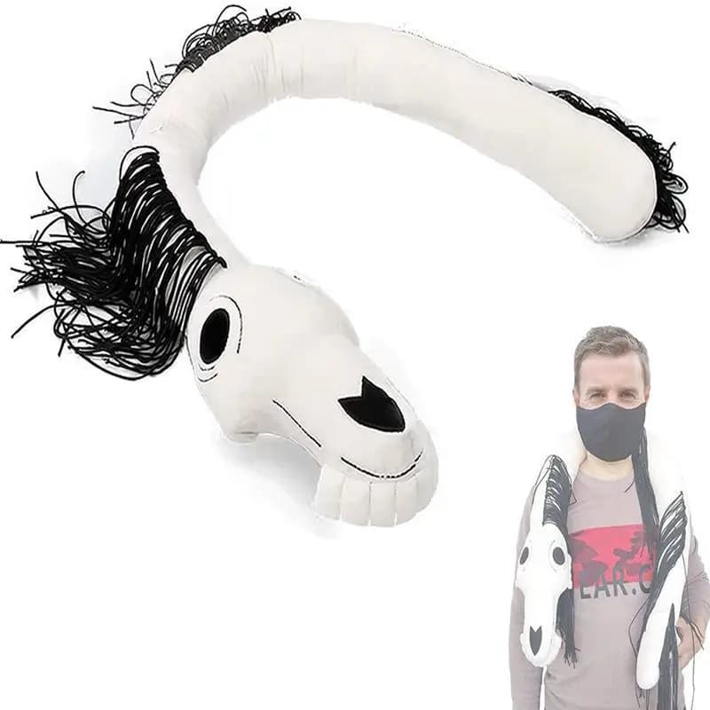 120cm sirène tête longue cheval en peluche jouet drôle Anime Sirenhead peluche jouets poupée peluche