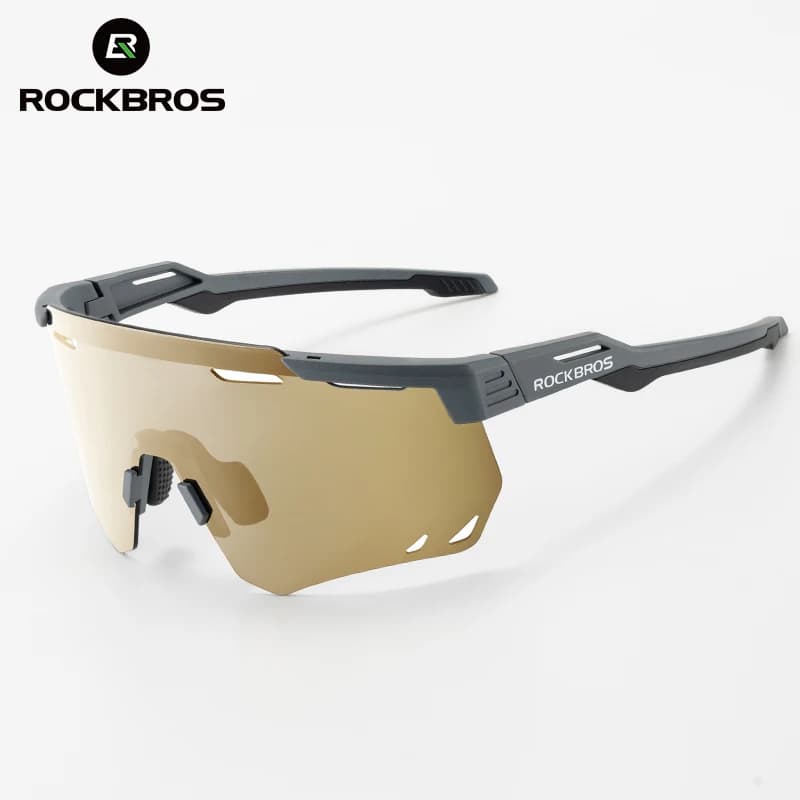 ROCKBROS-Lunettes de soleil polarisées photochromiques, lunettes de cyclisme, lunettes de vélo de ro