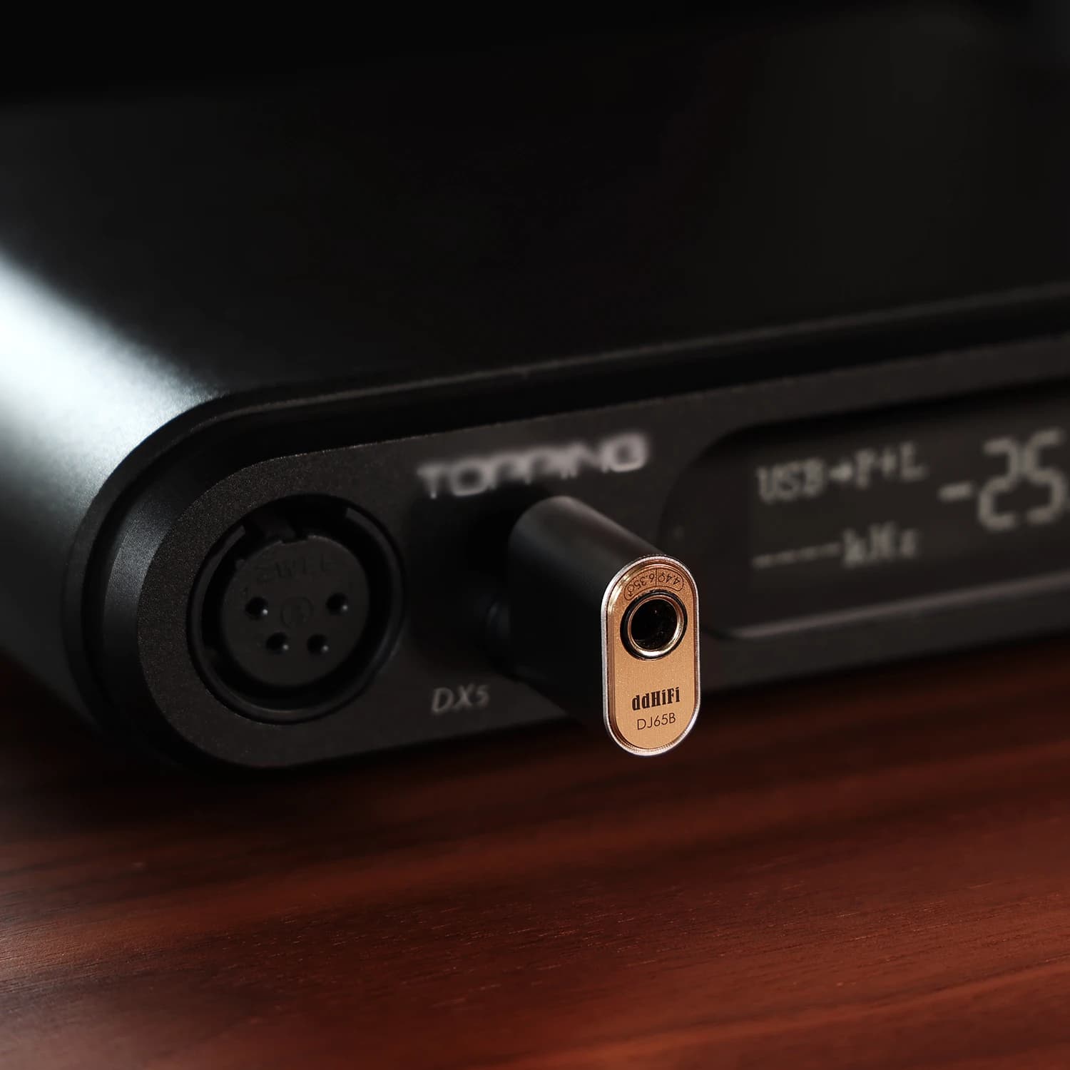 Adaptateur Audio DD HiFi DJ65B pour amplificateur de bureau, 6.35mm mâle à 4.4mm femelle