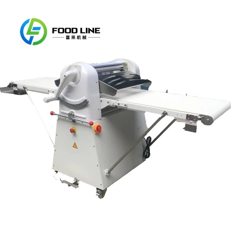 Laminateur de boulangerie professionnel, processus de stratification automatisé, feuille industriell