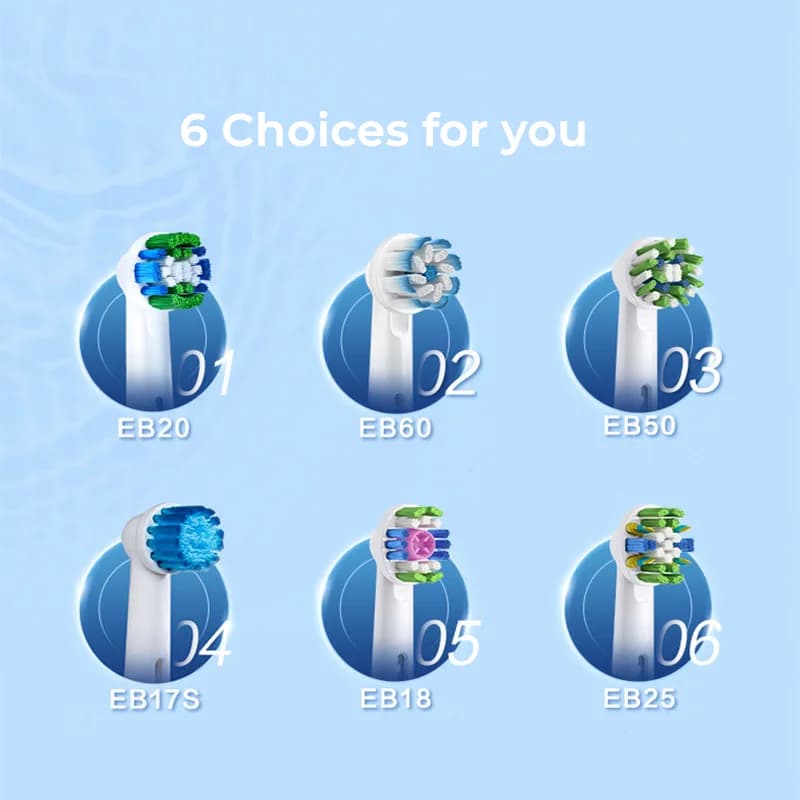 Têtes de brosse de rechange originales Oral B, pour brosse à dents électrique rotative oral-b, vérit