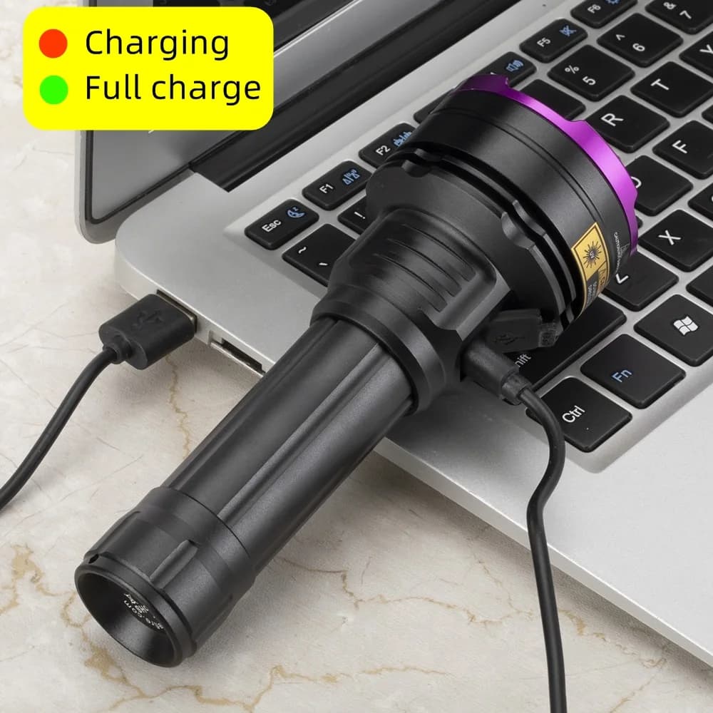 3 Led 30W 365nm/395nm lampe de poche UV haute puissance durcissement aux ultraviolets Scorpion miner