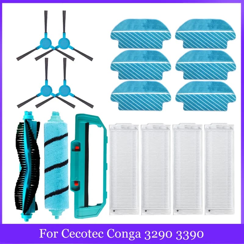 Pour Cecotec Conga 3290 3390 3490 3590 3690 3790 3890 Ultra titane aspirateur vitale brosse latérale