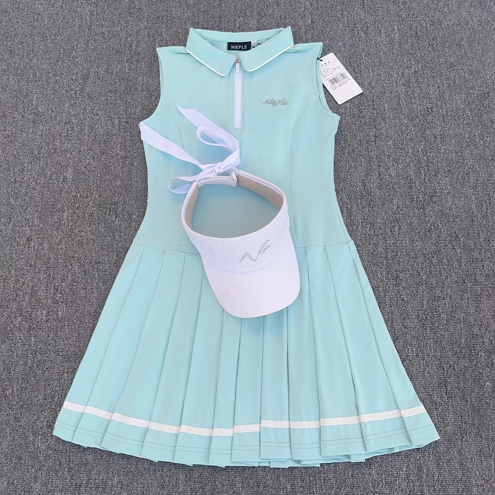 Robe de sport de golf sans manches pour femme, nouveau style 2026, avec propriétés antibactériennes,