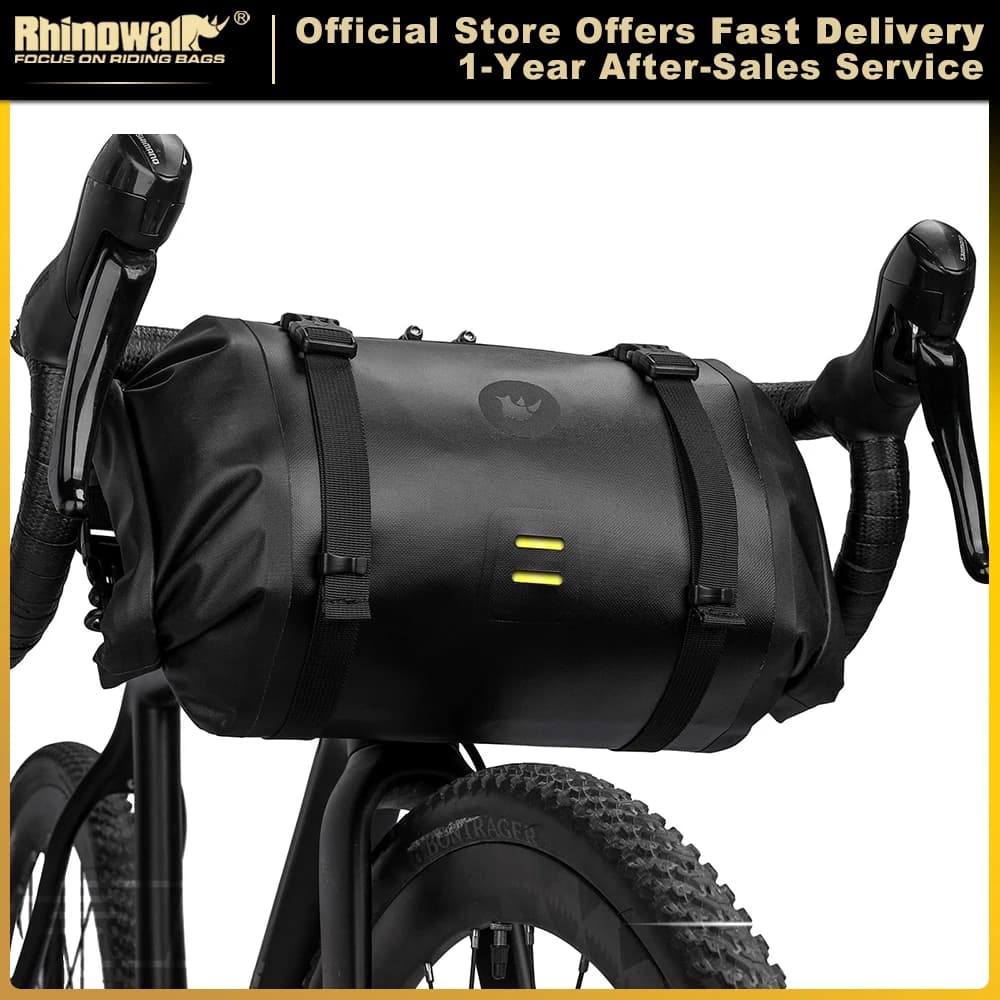 Rhinowalk – sac de guidon de vélo étanche, grande capacité 4L-12L, cadre, Tube avant, sac de cyclism