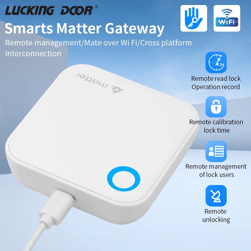 TTLOCK G6 passerelle intelligente matière télécommande déverrouiller Bluetooth vers routeur Wifi pou