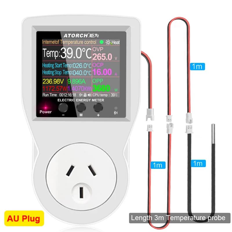16A AC220V Tuya WIFI Thermostat numérique prise incubateur régulateur de température avec minuterie 