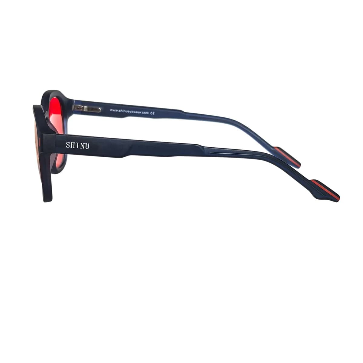 SHINU sommeil meilleurs lentilles rouges lunettes à filtre de lumière bleue pour hommes lentille ora
