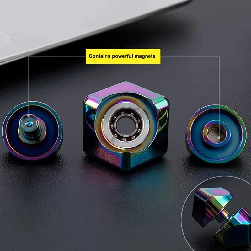 Alliage Cube Spinner doigt Gyroscope Fidget Anti-Stress jouets adulte bureau maison voyage Portable 