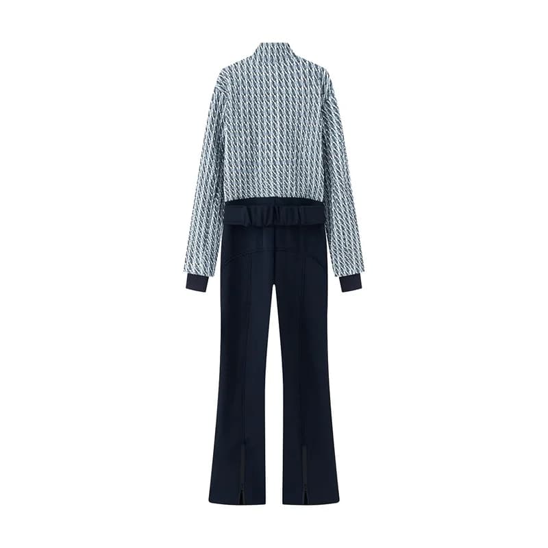 Combinaison matelassée tendance à la mode, nouvelle arrivée printemps 2026, patchwork matelassé, cei