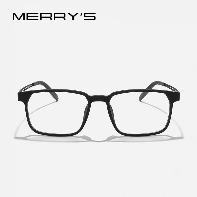 MERRYS DESIGN hommes pur titane ultra-léger et confortable unisexe lunettes cadre TR90 montures lune