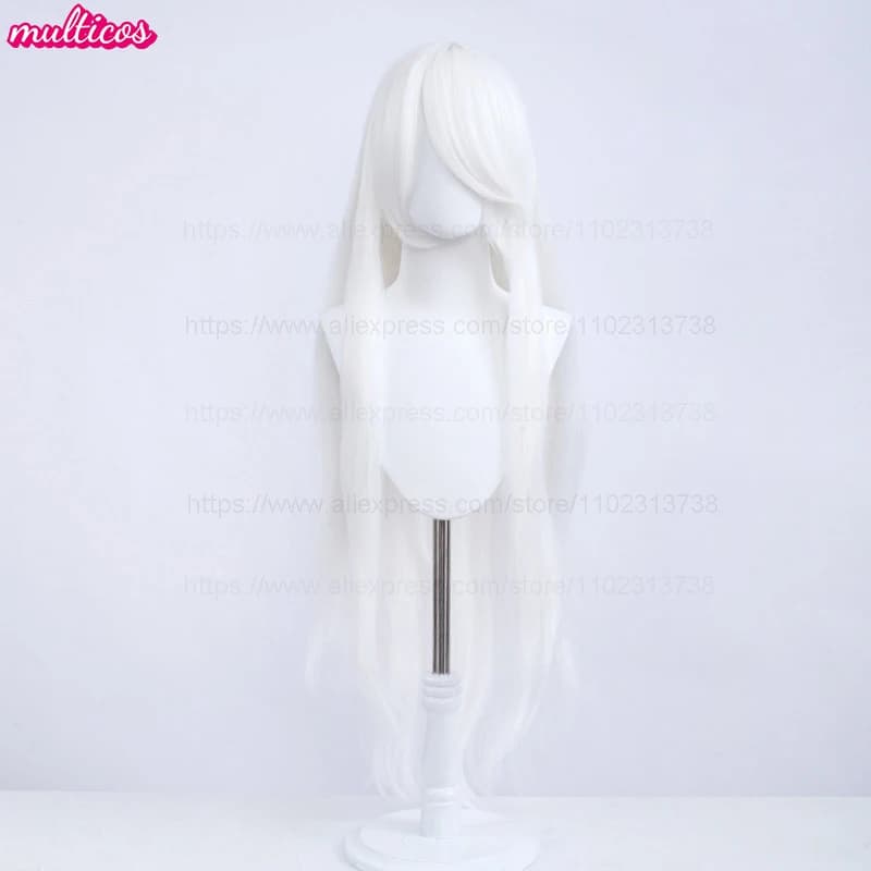 Perruque de Cosplay longue de 100Cm, perruque de haute qualité, noire, blanche, rouge, rose, marron,