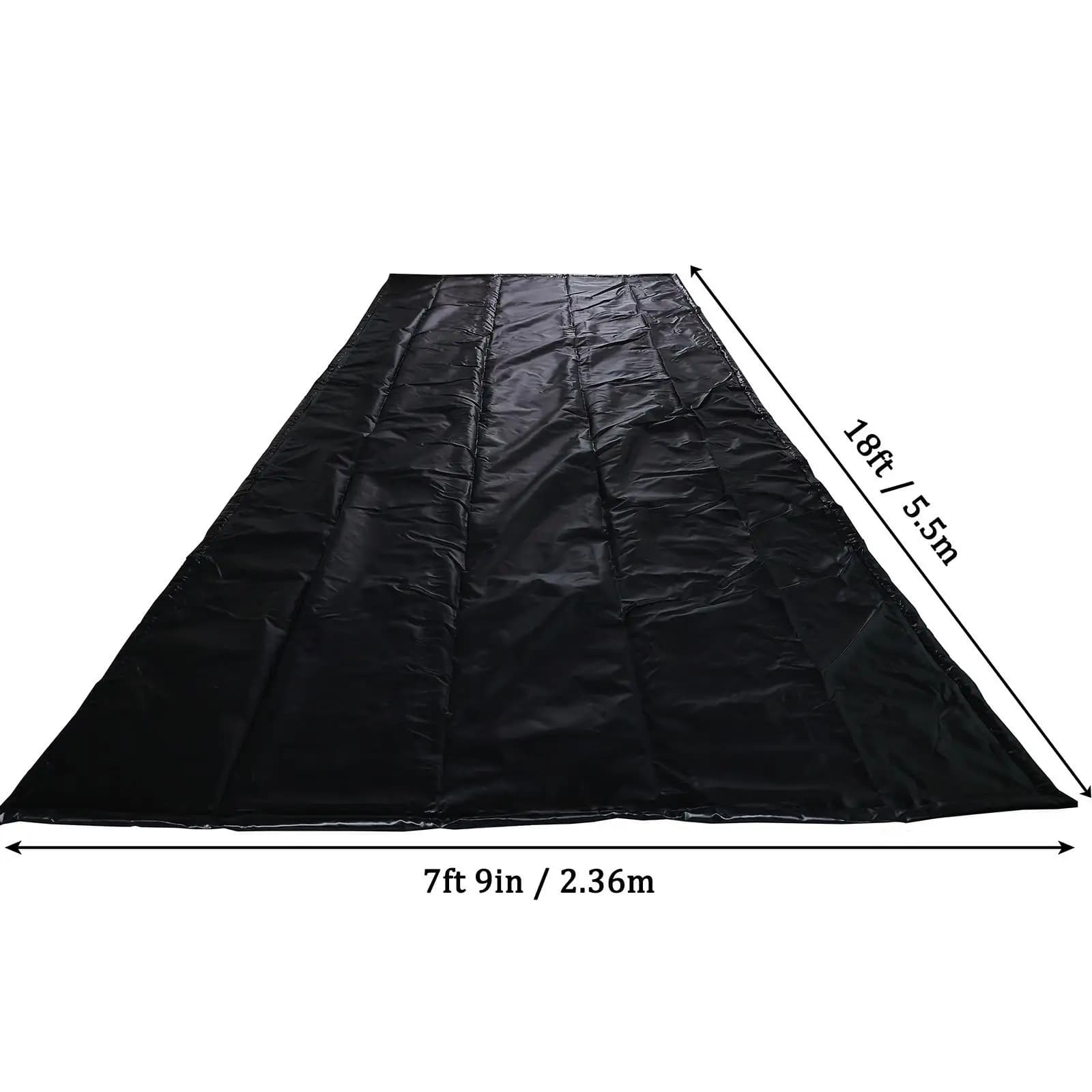 Tapis de sol de garage en PVC imperméable 7'9" x 18' pour protéger et nettoyer des intempéries comme