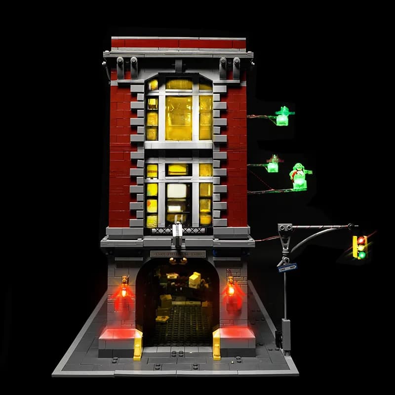 Ensemble d'éclairage LED pour blocs de construction, quartier général de la caserne de pompiers Ghos