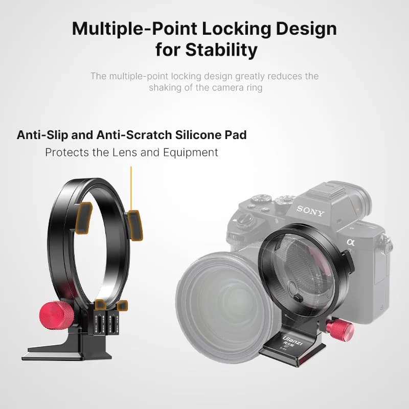 Kit de plaque de montage horizontal-vertical rotatif S-63 Arca Ulanzi pour appareil photo reflex num