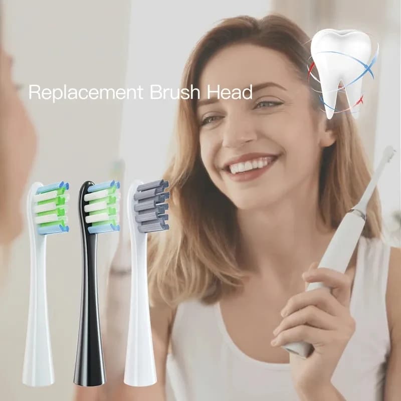 Têtes de brosse de rechange DuPont, buses de nettoyage à poils souples pour brosse à dents électriqu