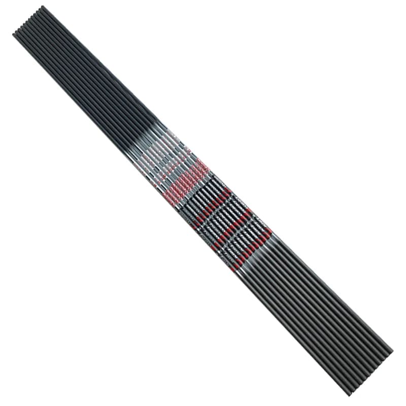 12 pièces tir à l'arc pur carbone flèches arbre ID4.2mm noir/rose 30 pouces pour arc classique et fl