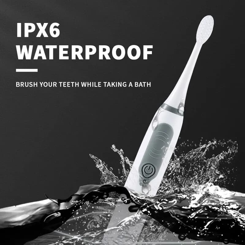 Brosse à dents électrique pour hommes et femmes, non rechargeable, domestique, poils souples, entièr