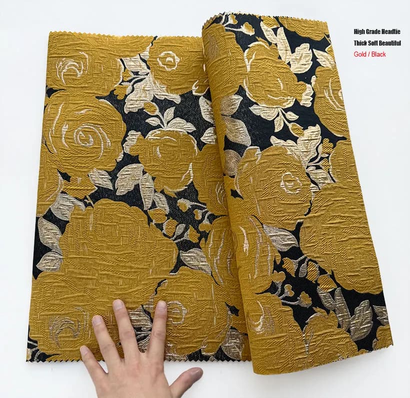 Lot de 2 foulards de luxe africains Sego, écharpes jacquard épaisses Gele, turbans Aso Ebi, bonnets 