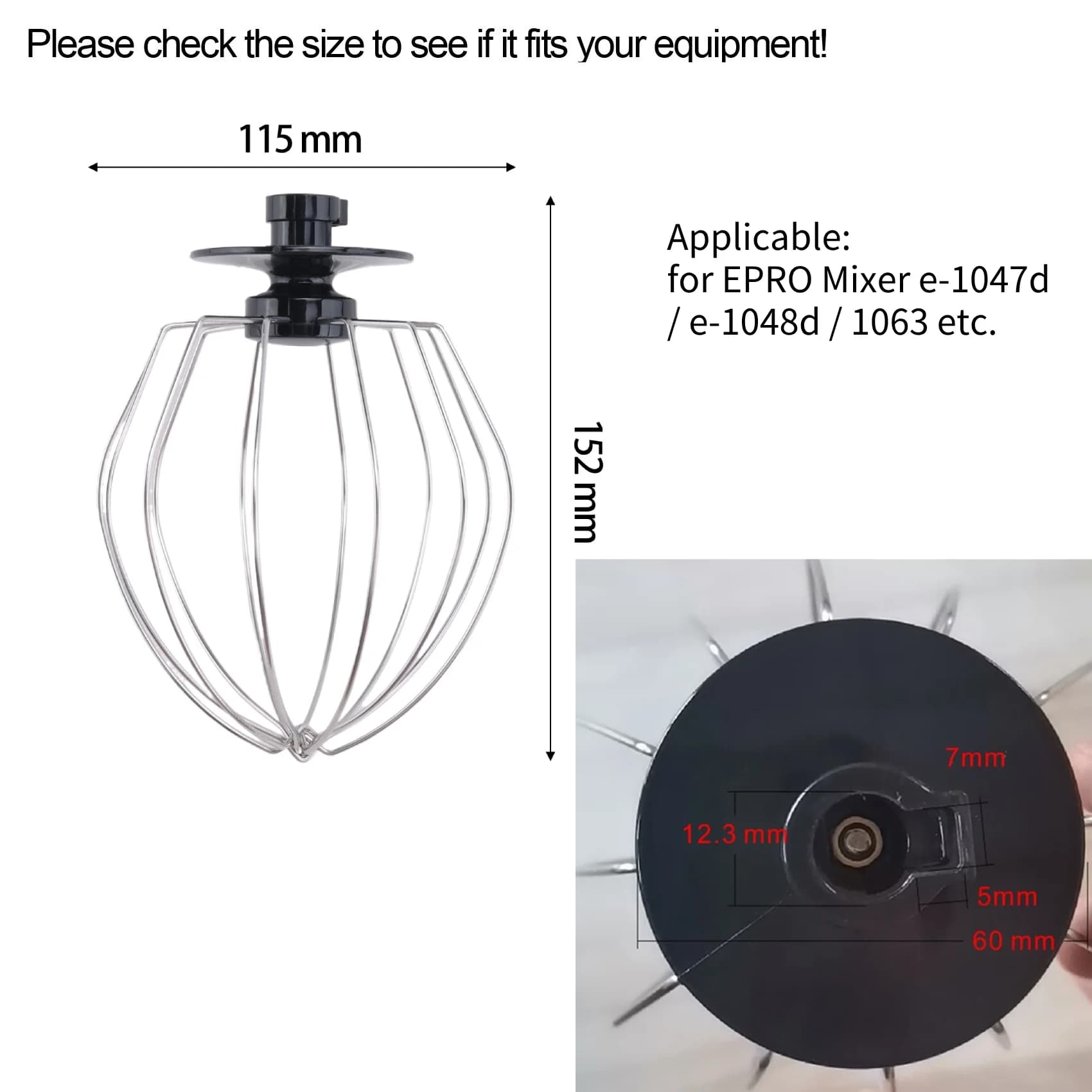 Fouet en fil de ballon en acier inoxydable pour EPRO, accessoire de rêve de centre commercial, outil