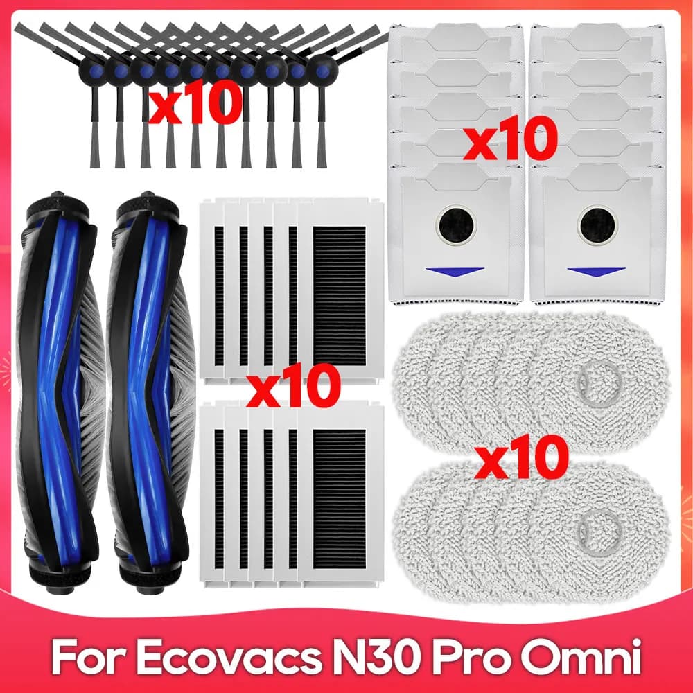 Compatible avec ( Ecovacs Debot N30 Omni / N30 Pro Omni ) Pièce de Rechange Accessoire Brosse Princi