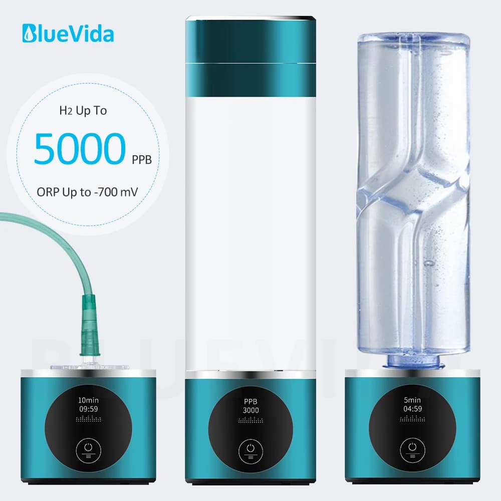 BlueVida nouveau générateur d'eau Nano hydrogène de 8e génération bouteille DuPont SPE/PEM hydrogéna