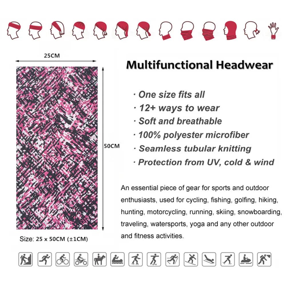 Bandanas de chasse camouflage pour hommes et femmes, écharpe tube multifonctionnelle, masque de cou,