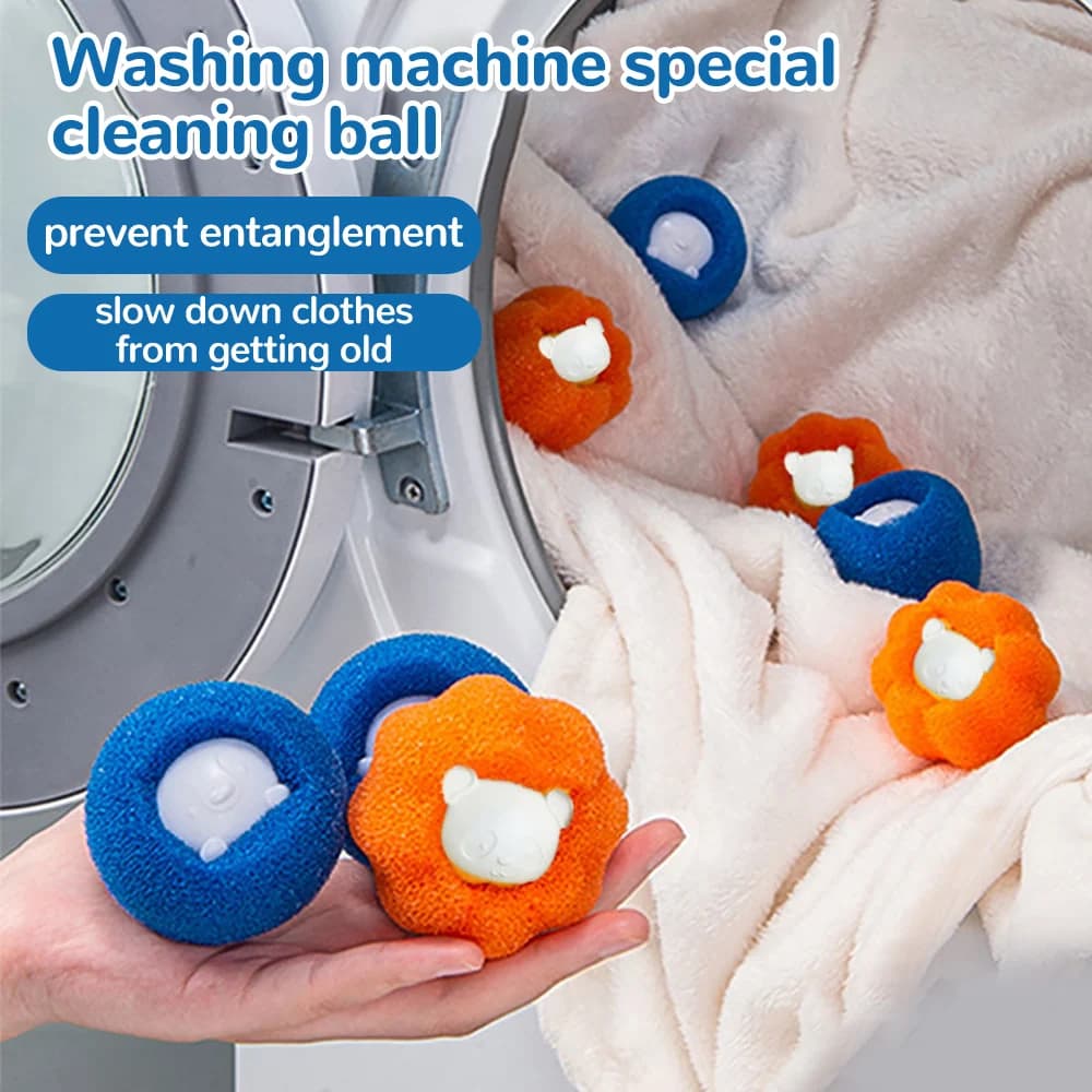 Kit de boules à lessive réutilisables, Machine à laver, épilateur, nettoyage de peluches, peluches, 