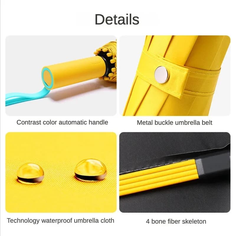 Parapluie automatique coupe-vent super résistant pour hommes et femmes, 72 os, grand imperméable, pr