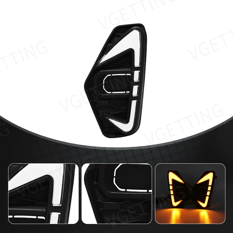 Feu antibrouillard Led DRL pour conduite diurne, adapté à Nissan Navara NP300 Frontier 2020 2021, cl