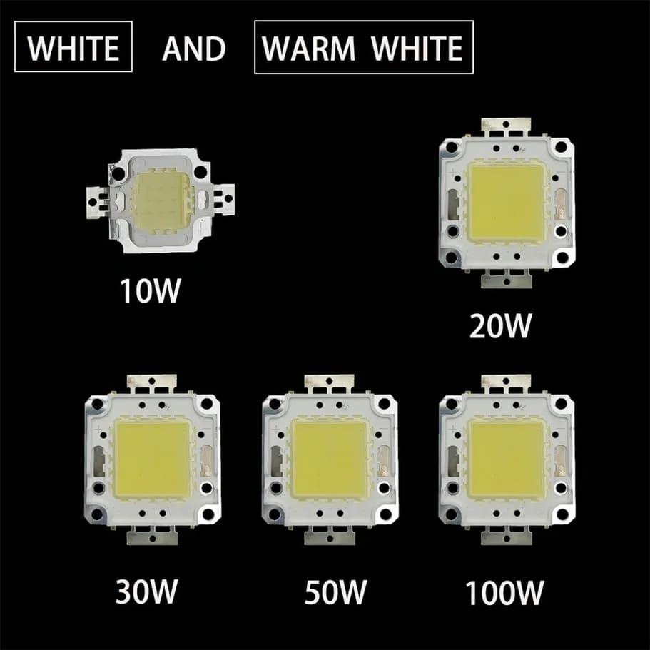 3 pièces 10W 20W 30W 50W 100W LED perles lumière DC12V-36V matrice COB intégré lampe à LED puce SMD 
