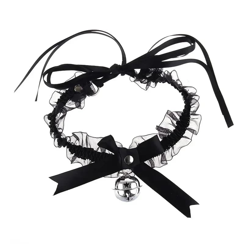 Collier esthétique en dentelle pour femmes, ras du cou avec nœud papillon, mignon, gothique, Simple,