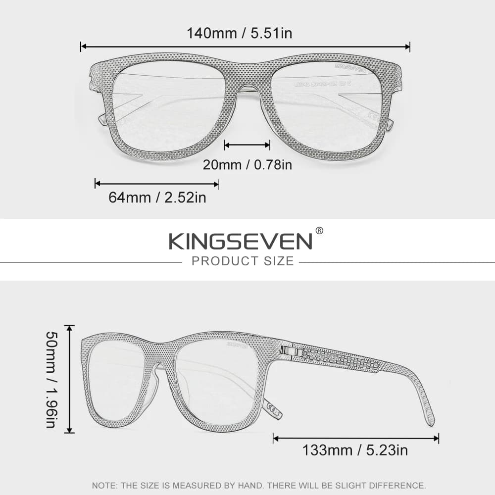 KINGSEVEN Lunettes de soleil polarisées UV400 tendance pour hommes et femmes, montures classiques et