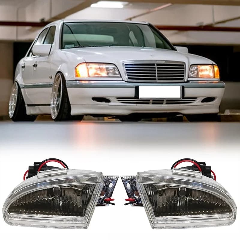 Enquêter antibrouillard pour voiture, clignotant avant, lampe antibrouillard pour Mercedes Benz Clas
