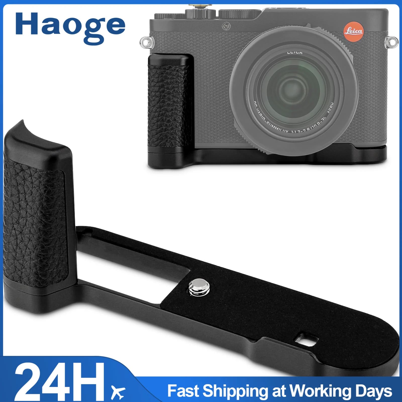 Haoge HG-D8 poignée poignée pour Leica D-LUX 8 corps de caméra support de poignée en forme de L