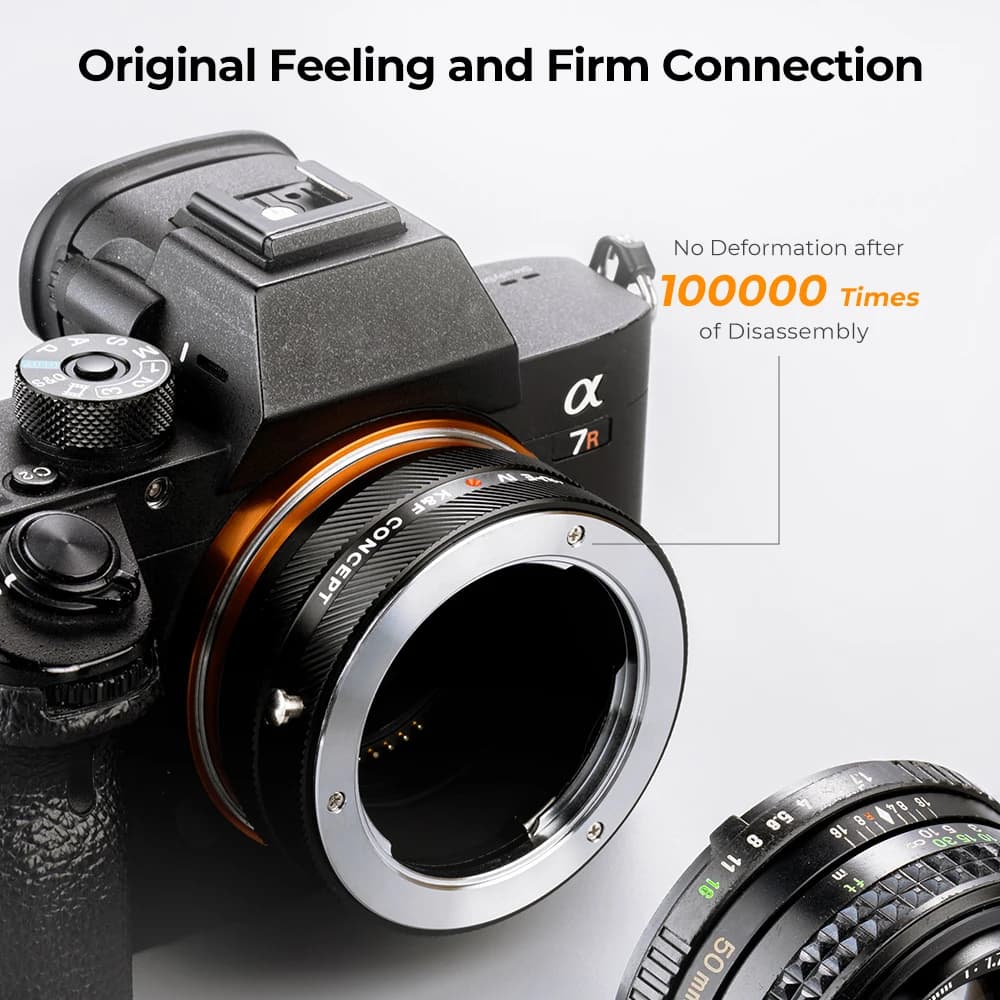 Adaptateur d'objectif K&F CONCEPT MD-E IV PRO pour monture Minolta MD vers monture Sony E FE pour ap