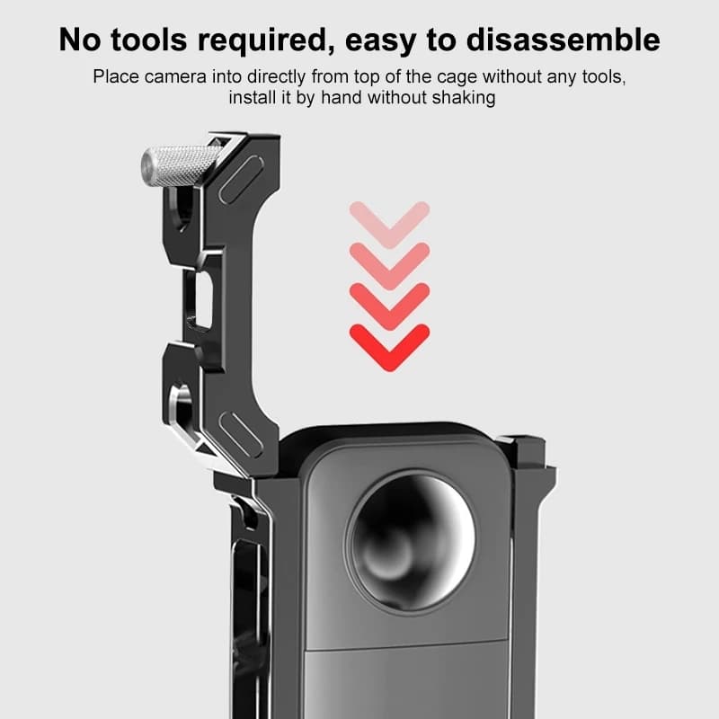 PULUZ – cadre de protection de caméra pour Insta360 X3/X4, boîtier de plate-forme à Cage métallique 