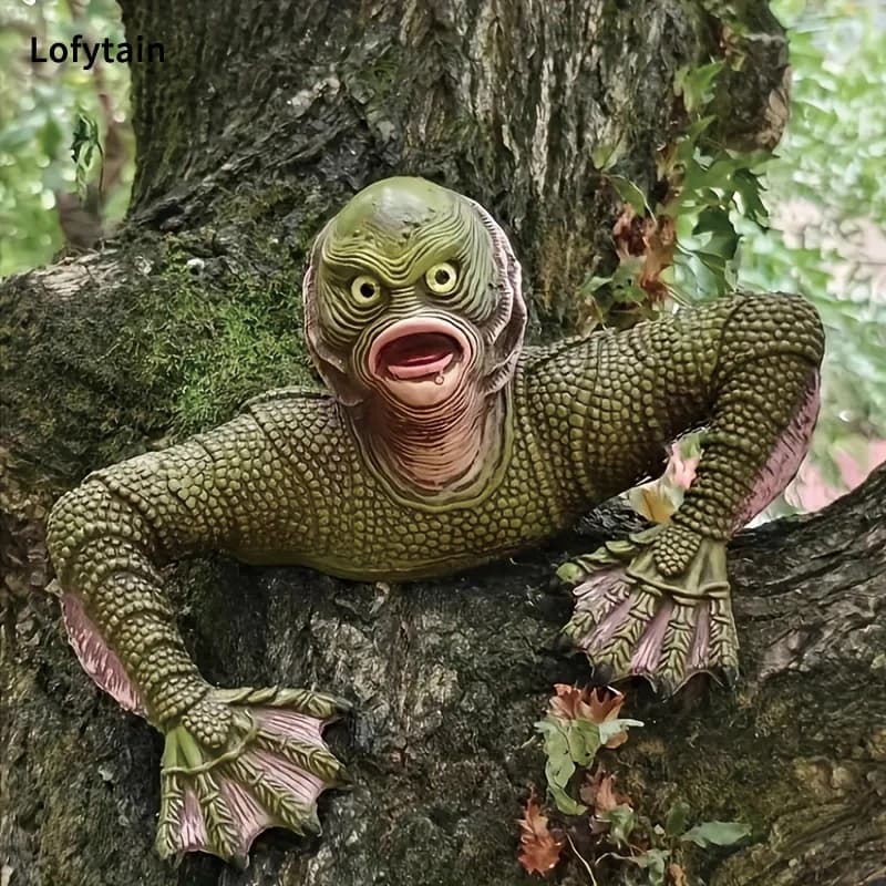 Créature du lagon noir, modèle de figurine tombe, Cosplay, lézard, homme monstre, décoration extérie