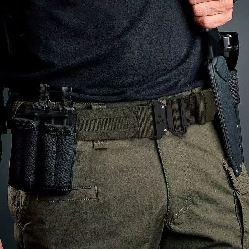 Ceinture tactique en nylon réglable de 1,8 pouces de largeur et système Molle – Ceinture de combat d