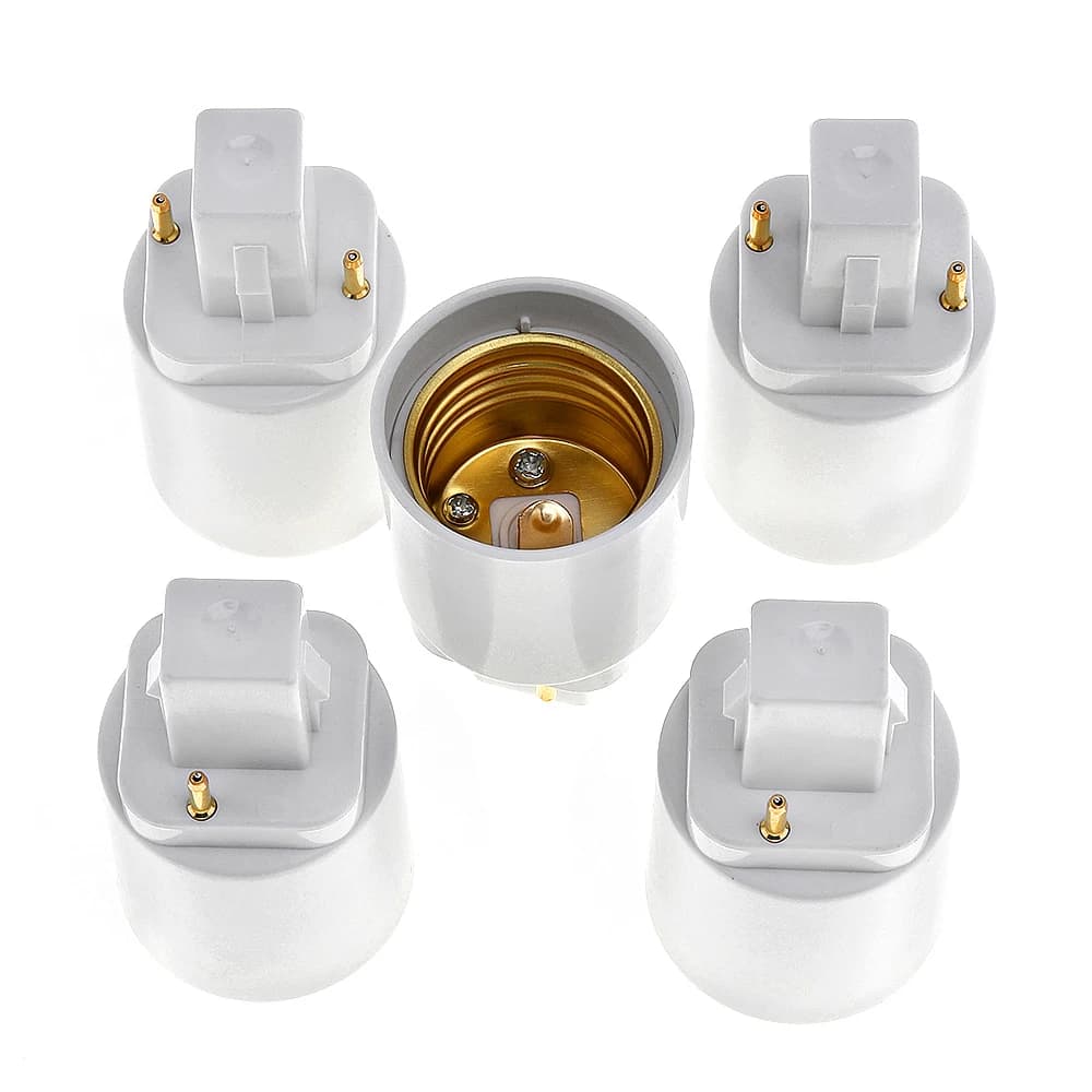 Adaptateur de Base d'ampoule G24 à E27, support de douille de lampe LED, convertisseur de lumière un