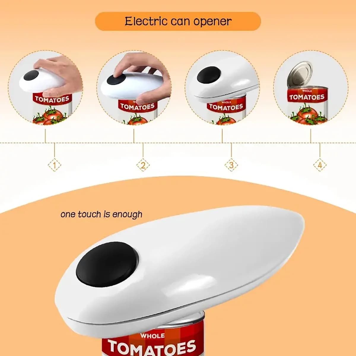 Ouvre-boîte électrique facile et facile à ouvrir canettes et bouteilles ouvre-bouteille gratuit à 8 