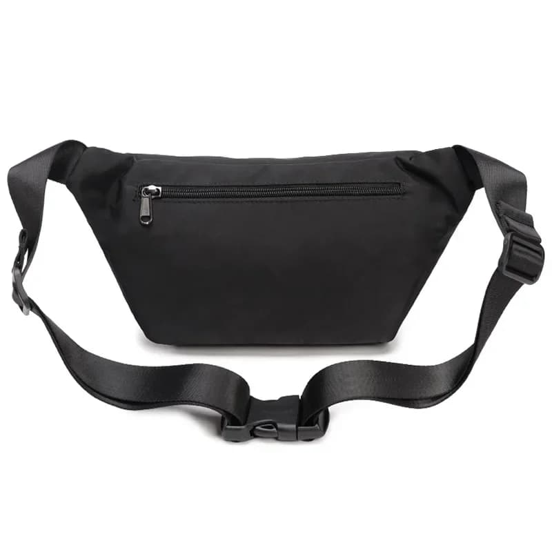 Fouvor – sac de taille rouge en Nylon, sangle réglable, Double fermeture éclair, poche avant, sacs b
