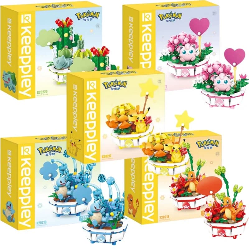 Figurines de Construction Pokémon, Jouets de Nuit, Pikachu, Salamèche, SLaura, Modèle de Dessin Anim