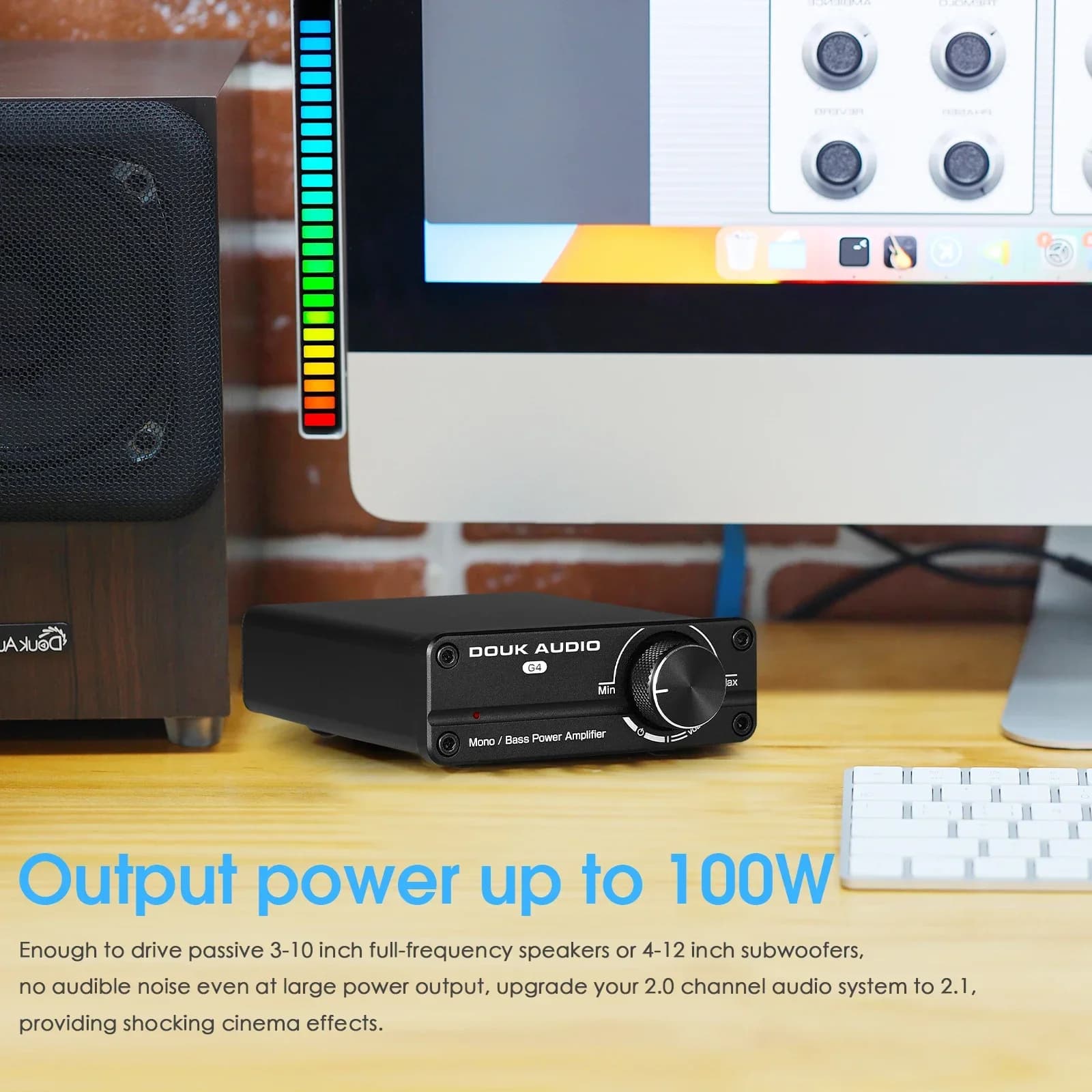 Douk Audio G4 Mini caisson de basses/amplificateur numérique Mono canal pleine fréquence Audio HiFi 