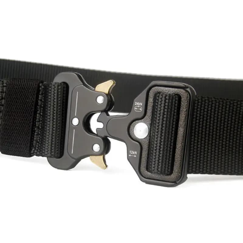 Ceinture tactique avec boucle en métal, robuste, en Nylon pour l'extérieur, 125/135CM de large, 3.8/