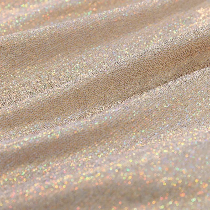 Jupes scintillantes taille haute pour femmes, mini jupe brillante, fermeture éclair latérale ronde, 