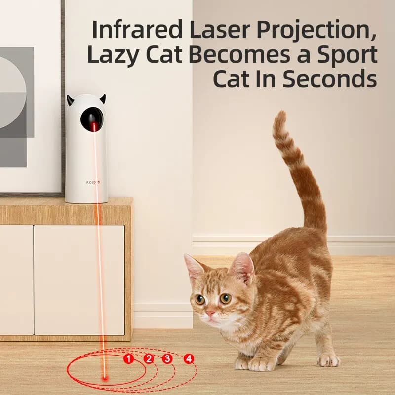 ROJECO-Jouets Interactifs et Intelligents pour Chat et Chien, existent, Laser LED, Accessoires d'Nik